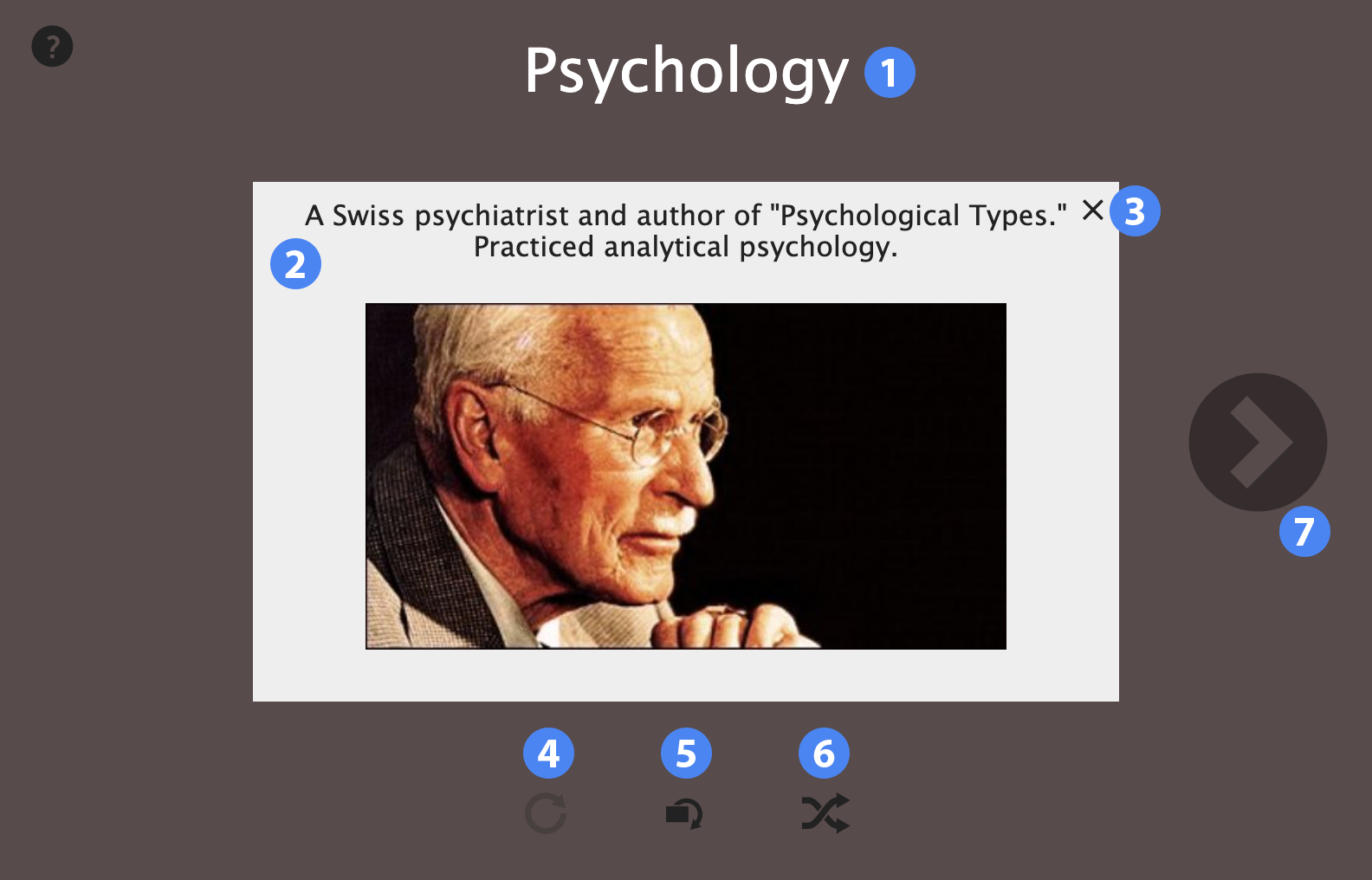 flash cards screen